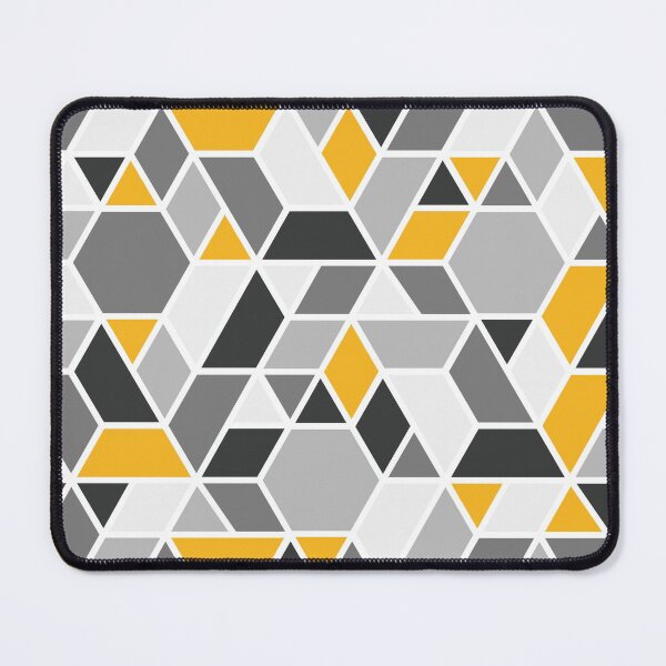 Item preview, Abstract Geo - Yellow & Grey designed and sold by Blue-Banana.