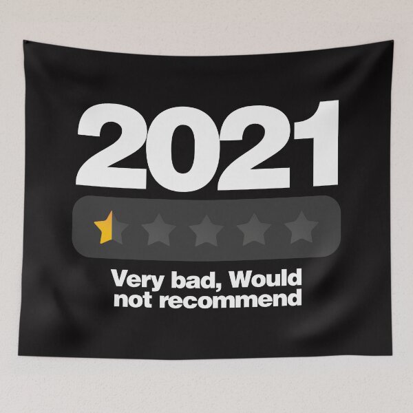 Item preview, 2021 - Very Bad Would not recommend - Funny New Year Joking Quote designed and sold by elhefe.