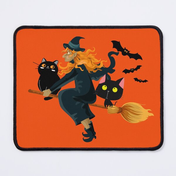 Item preview, Cute Cats And A Witch Go To Halloween Party  designed and sold by Joyamotion.
