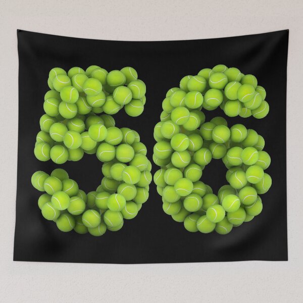 Item preview, Tennis Player Number 56 - Tennis Sports fifty-six Game Set Match 56 designed and sold by elhefe.