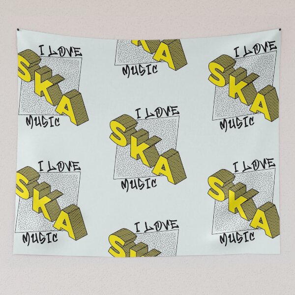 Item preview, I Love Ska Music (yellow version) designed and sold by MerchByCraig.