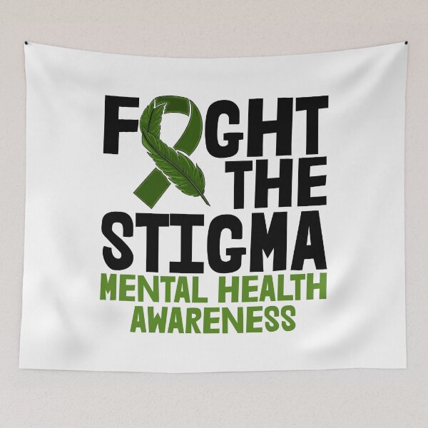 Item preview, Fight The Stigma Mental Health Awareness designed and sold by Bendthetrend.