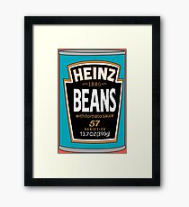 Retro Heinz Baked Beans Can PopArt Framed Print