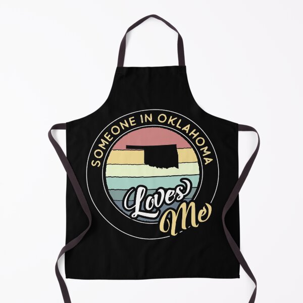 Item preview, Someone in Oklahoma Loves Me Vintage Sunset State Map Outline designed and sold by jutulen.