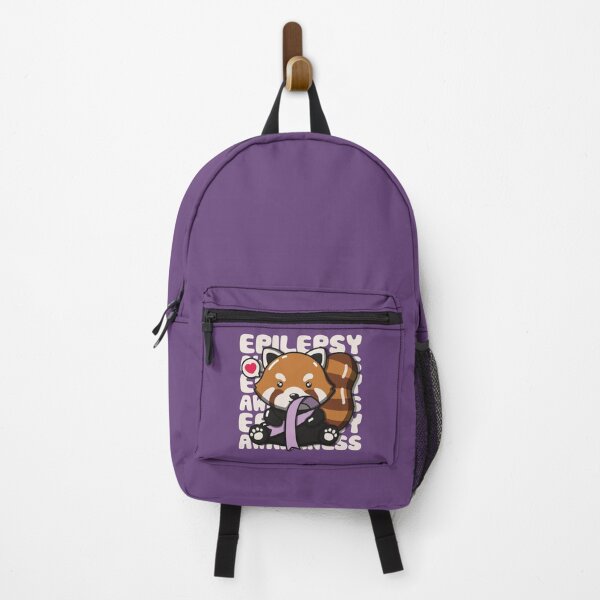 Item preview, Cute Red Panda Holding Epilepsy Awareness Ribbon designed and sold by Luan Huynh.