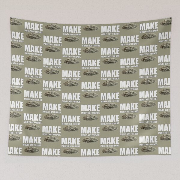 Item preview, Make Money Not Friends designed and sold by SweetPeaVintage.