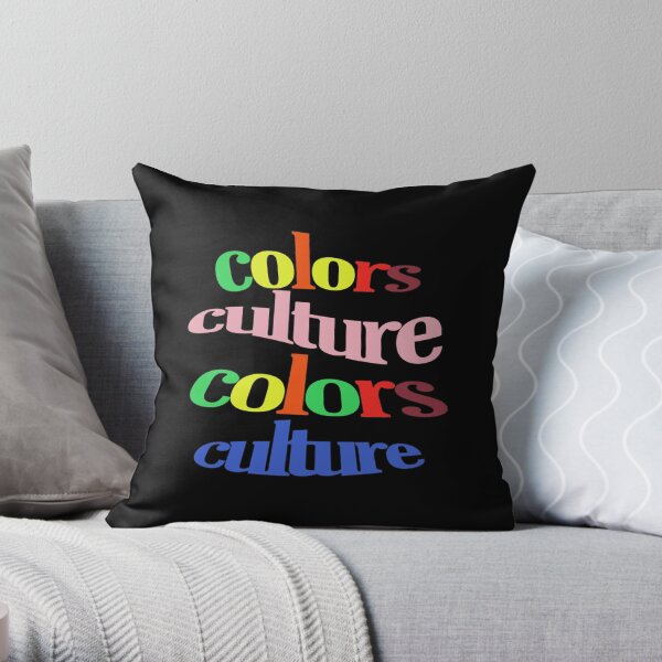 colors culture t-shirt Throw Pillow