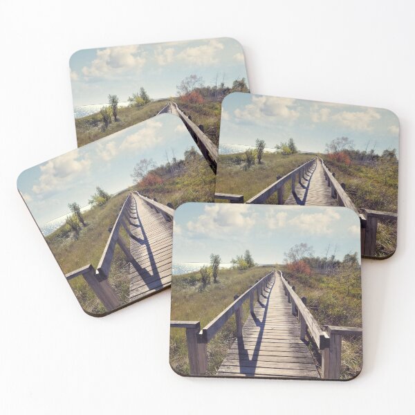 Item preview, Wooden Walkway along Lake Huron, Michigan, USA designed and sold by svetlanna.