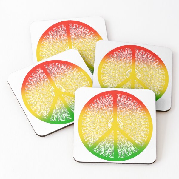 Item preview, Reggae Peace Sign | Rasta art | Reggae Music | Mandala Art | One Love designed and sold by lucysbohodesign.