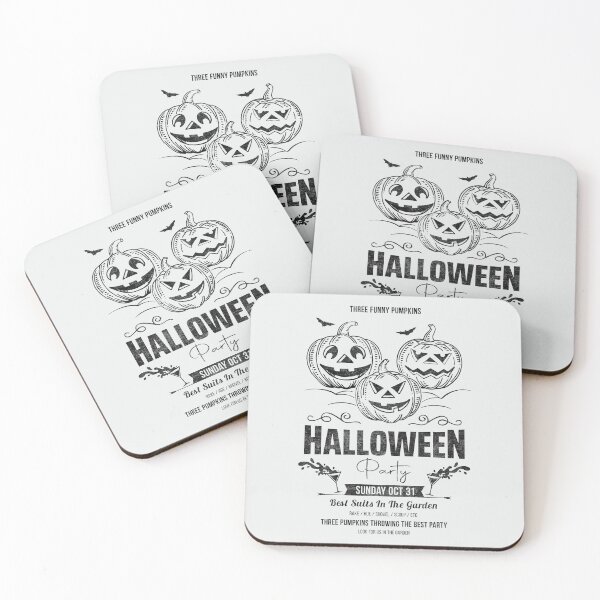 Item preview, Three pumpkins funny for halloween retro party. Retro pumpkins on Halloween designed and sold by RetroPack.