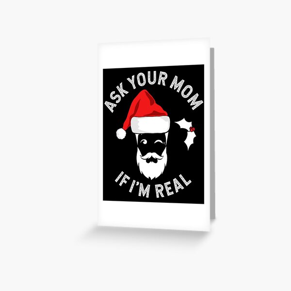I'm not Santa but I do have a huge sack Christmas Rude Funny Greeting Card 