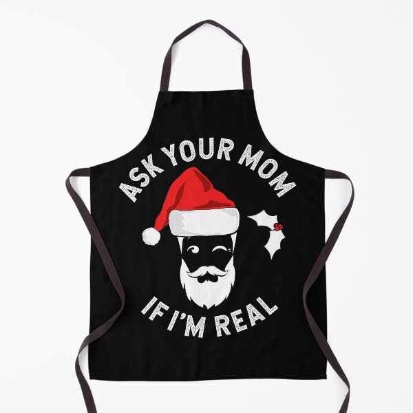 Item preview, Funny Christmas Ask Your Mom If I'm Real Santa Ugly designed and sold by TKsTees.