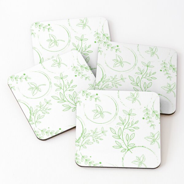 Item preview, Handpainted Leaf Pattern-GREEN-BY ABATKOK designed and sold by abatkok.