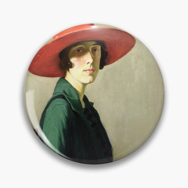 Artikelvorschau, Frau mit rotem Hut - William Strang - Vintage Art entworfen und verkauft von RickE.