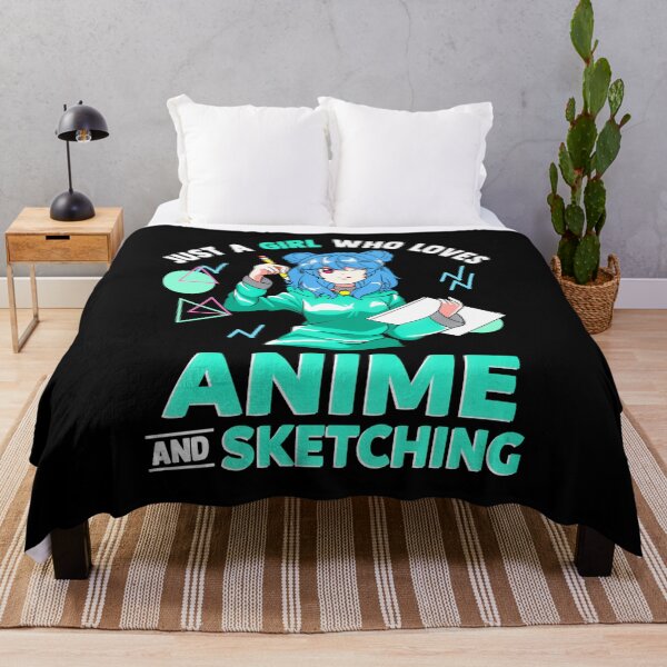 Item preview, Just A Girl Who Loves Anime And Sketching Drawing Art designed and sold by HDankdesign.