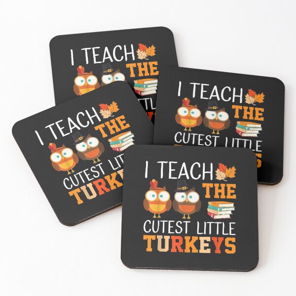 Item preview, I Teach The Cutest Little Turkeys Thanksgiving Teacher Funny designed and sold by Evrard123123.