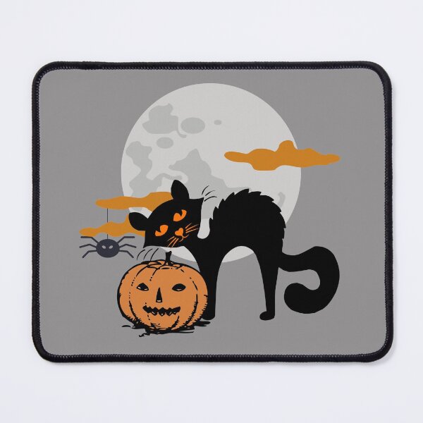 Item preview, Meow And Pumpkin Halloween Night designed and sold by Joyamotion.