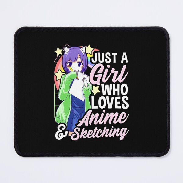 Item preview, Just A Girl Who Loves Anime And Sketching Drawing Art Manga designed and sold by HDankdesign.