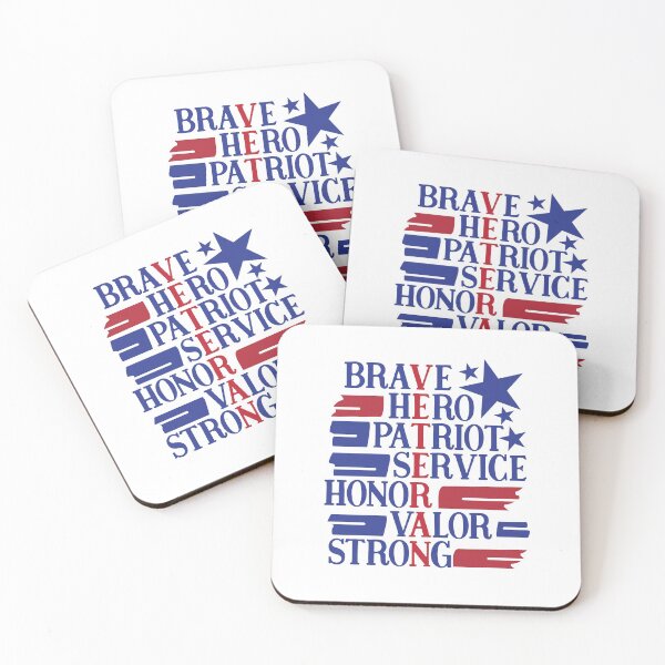 Item preview, Veteran Stands For Brave, Hero, Patriot, Service, Honor, Valor, Strong designed and sold by DAFIN.