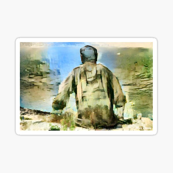 Sculptures of Mysteries - Front of Sea Sticker