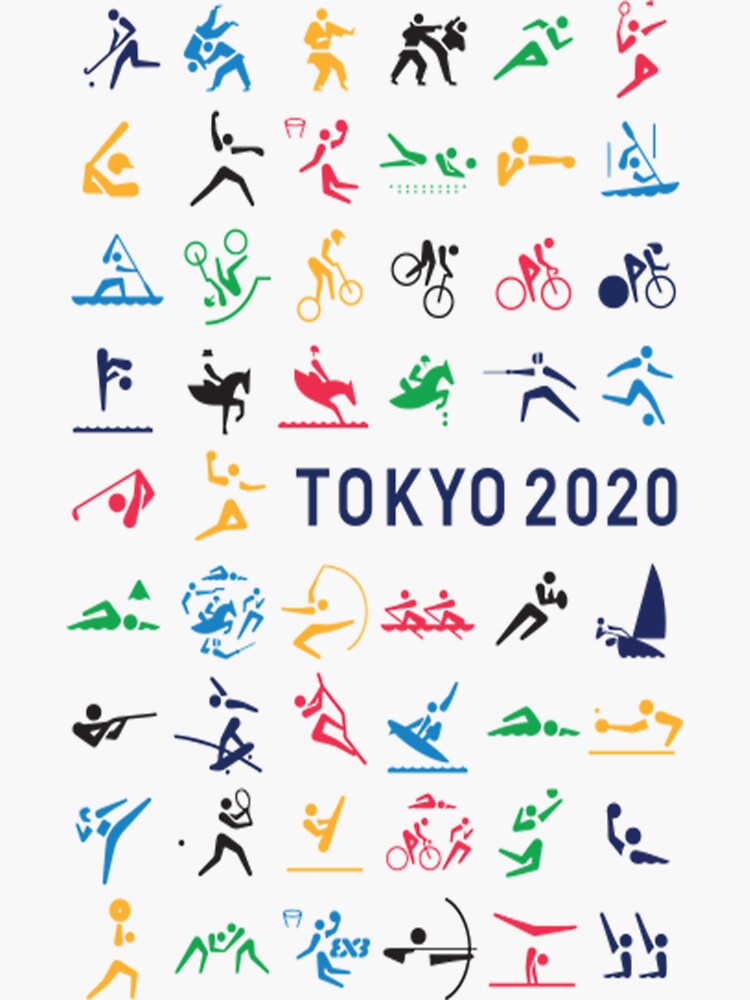 Pegatina «pictogramas De Los Juegos Olímpicos De Tokio 2020 De