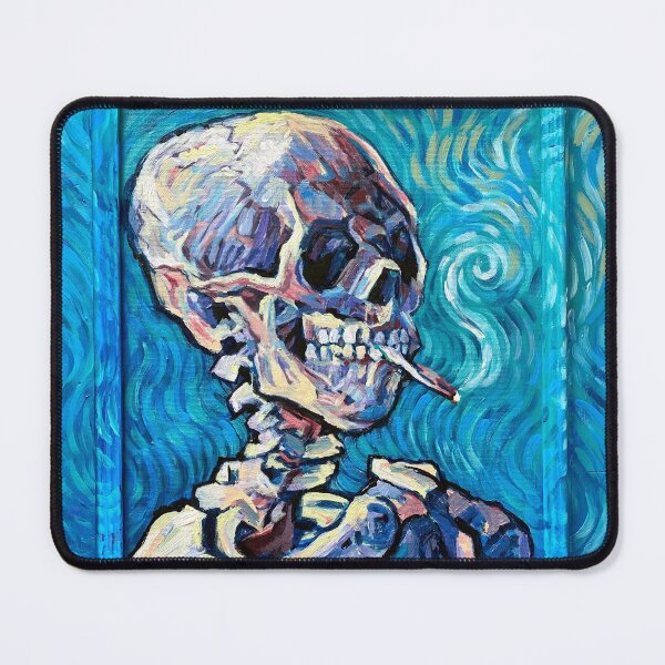 Item preview, Van Gogh's Smoking Skeleton designed and sold by Eva Crawford.