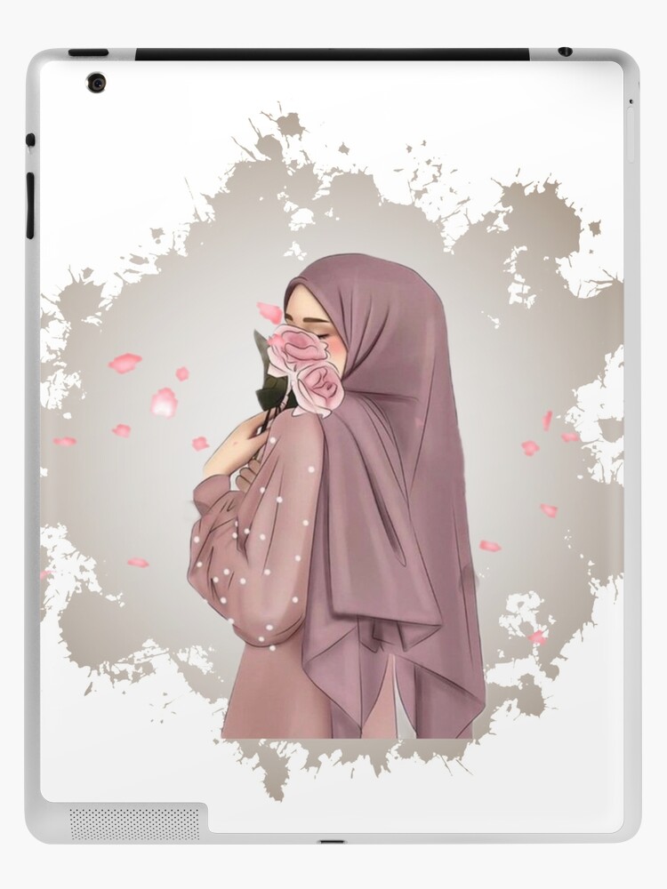 Beautiful Girl in Hijab Cartoon iPad Case & Skin for Sale by MrBadDream