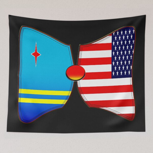 Item preview,  ARUBA - ARUBAN AMERICAN FLAG BOW TIE - WONDERFUL BUTTERFLY BOW TIE - GREAT GIFT FOR CHRISTMAS. designed and sold by Ralek.