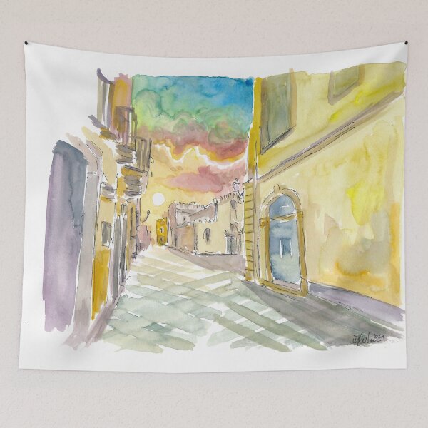 Item preview, Walking around in Taormina Sicily with flair and shops designed and sold by artshop77.