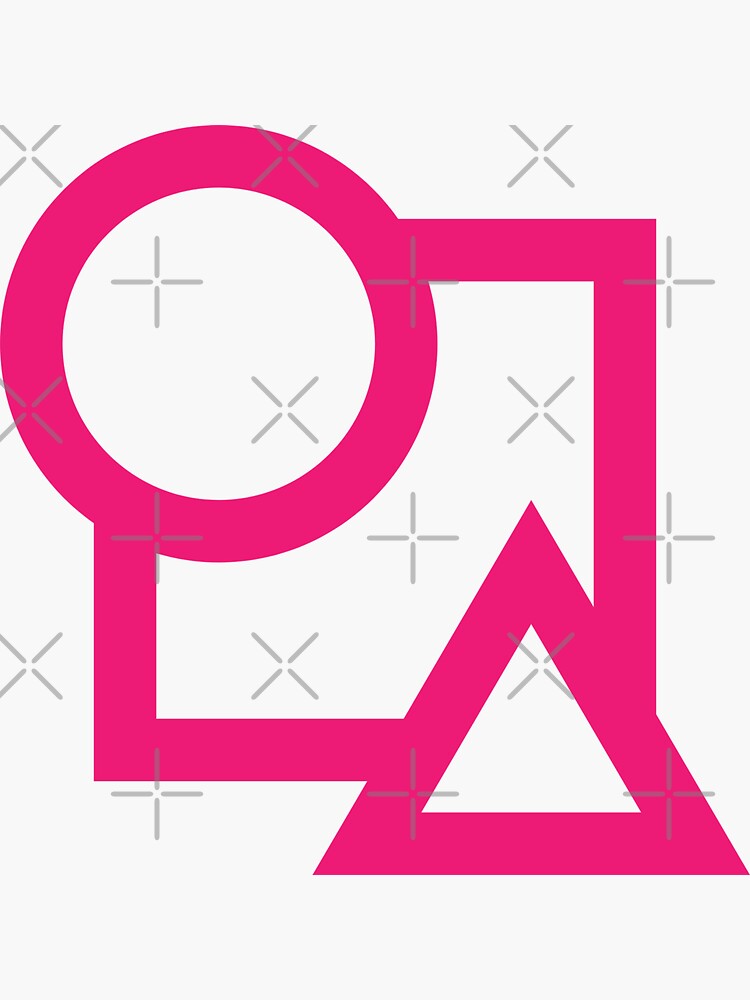 "Circle Triangle Square Symbols" Sticker for Sale by DesignByLeo