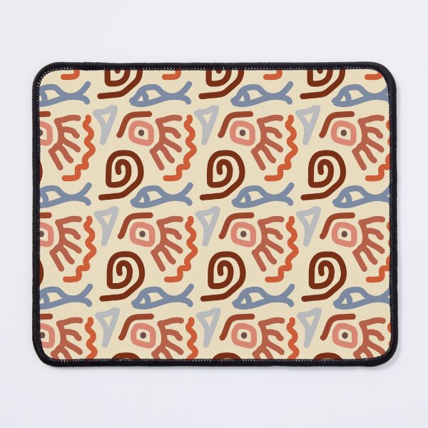 Item preview, Doodle pattern with fishes and shells designed and sold by Osting.