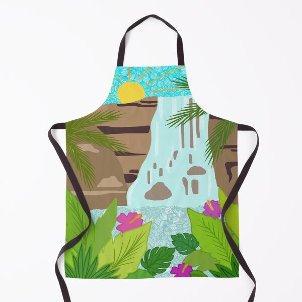 Item preview, Waterfall Landscape | tropical art | waterfall art | zentangle art designed and sold by lucysbohodesign.