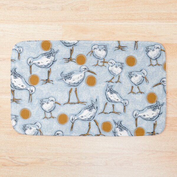 Item preview, Sunny Sandpipers Pattern | Pale Blue designed and sold by L Diane Johnson.