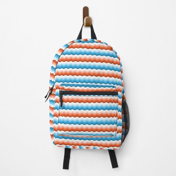 Item preview, Copy of Blue, red and white wavy stripes pattern designed and sold by Osting.