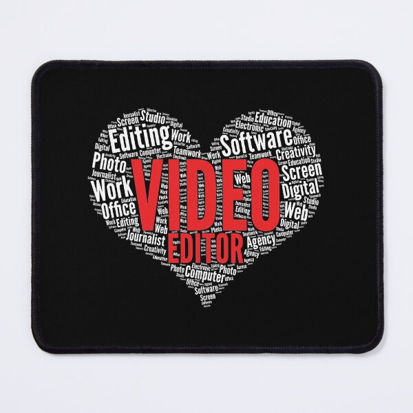 Item preview, Video editor Heart Shape Word Cloud Design print designed and sold by theodoros20.