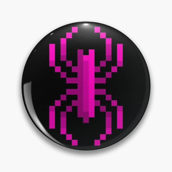 Artikelvorschau, Pixel Plastic Halloween Pink Spider Ring entworfen und verkauft von rin3d .