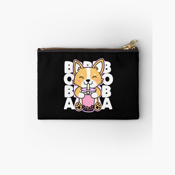 Item preview, Kawaii Boba Cute Anime Dog Corgi Kawaii Tea Drink Dark designed and sold by DPankdesign.