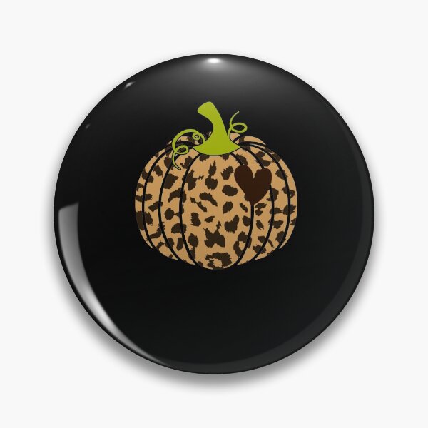 Item preview, animal Print Leopard heart Pumpkin Fall Halloween designed and sold by Anela-MC.