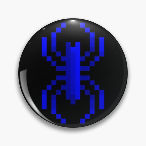 Artikelvorschau, Pixel Plastic Halloween Blue Spider Ring entworfen und verkauft von rin3d .