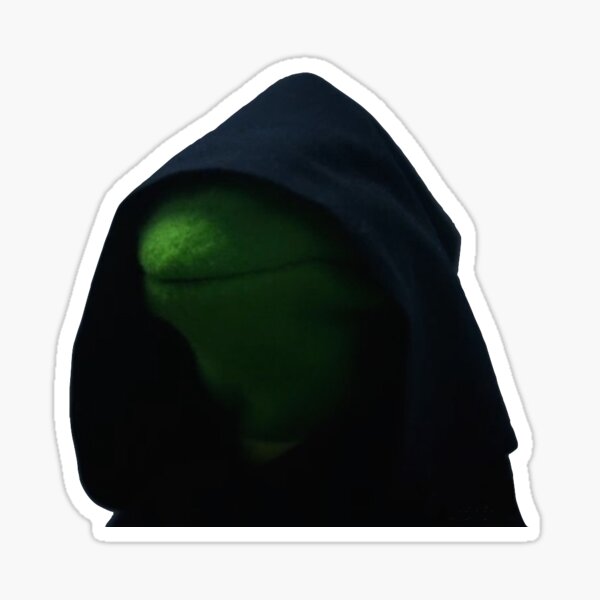 Evil Kermit meme Sticker by richterr.