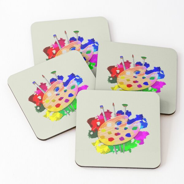 Item preview, Artist Paint Palette And Brushes Art designed and sold by Studio520.