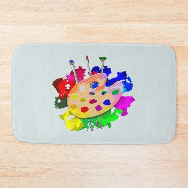 Item preview, Artist Paint Palette And Brushes Art designed and sold by Studio520.