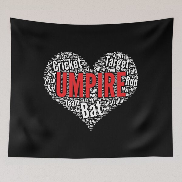 Item preview, Umpire Heart Shape Word Cloud Design print designed and sold by theodoros20.