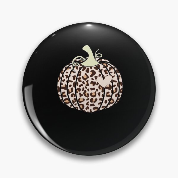 Item preview, animal Print Leopard heart Pumpkin Fall Halloween designed and sold by Anela-MC.
