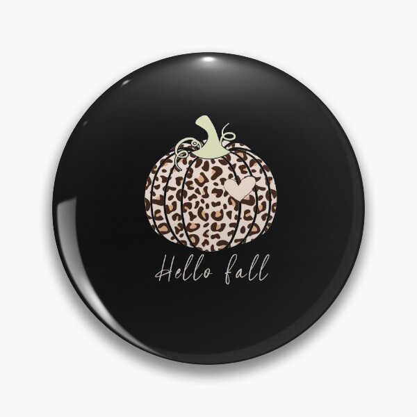 Item preview, Hello Fall animal Print Leopard heart Pumpkin Fall Halloween designed and sold by Anela-MC.