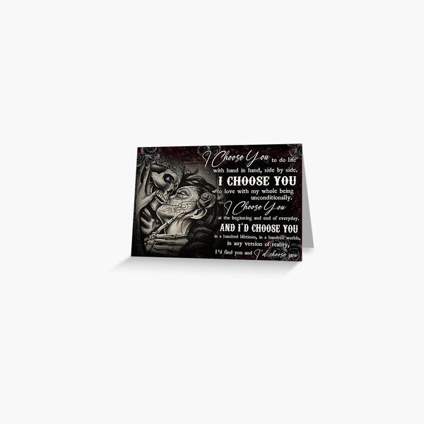 Item preview, Day of the Dead Sugar Skull Couple i choose you  designed and sold by jazzloud.
