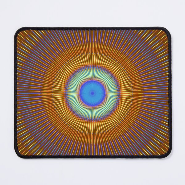 Vista previa del artículo con la obra «Círculo de ojos psicodélico», diseñado y vendido por Ksaavet.