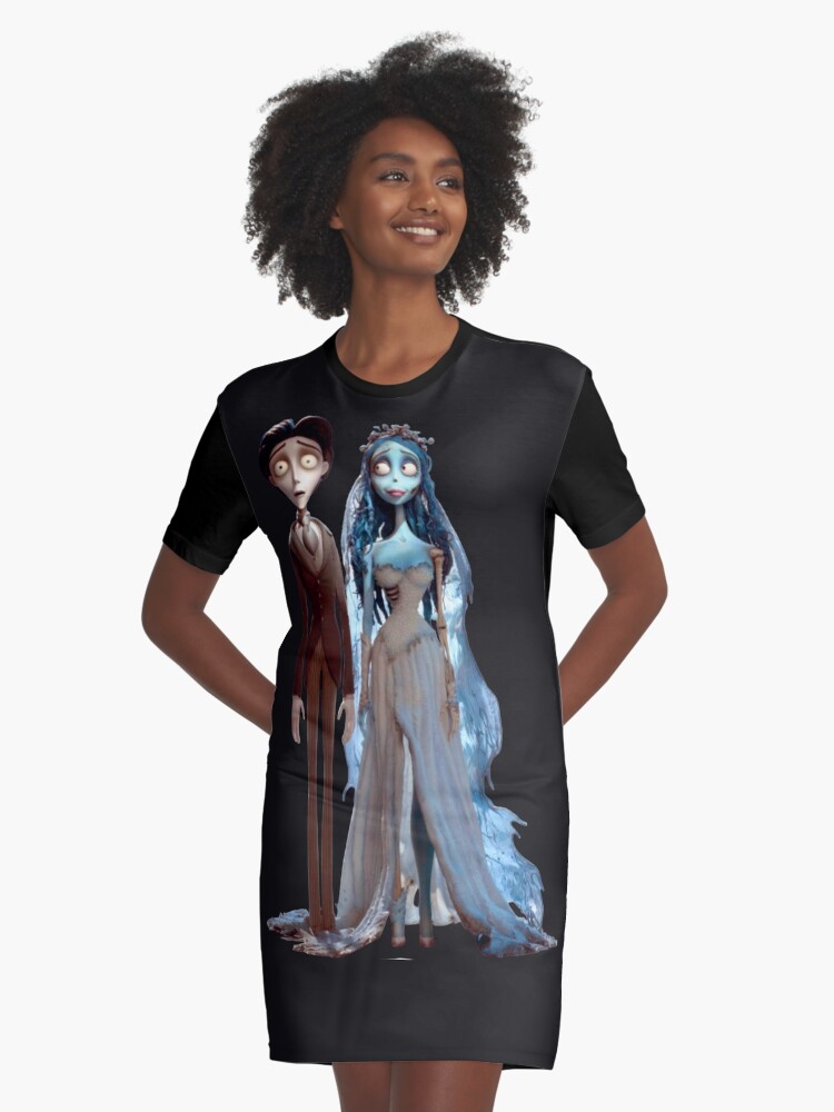 Corpse Bride Emily and Victor Graphic T Shirt Dress for Sale by BunnyPanda0120 Redbubble