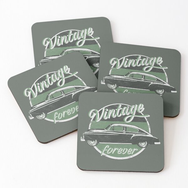 Item preview, Vintage Car Forever Green Color Distressed Slogan Design designed and sold by TrulyEpoque.