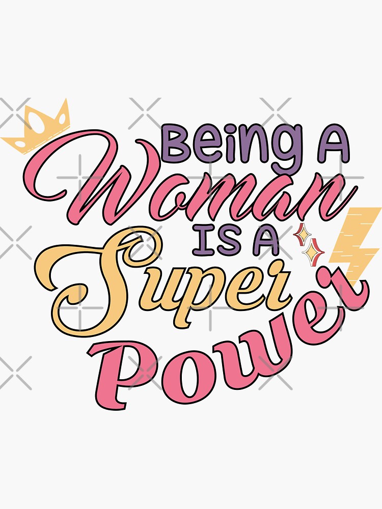 Girl Power Super Woman Women Power Sticker